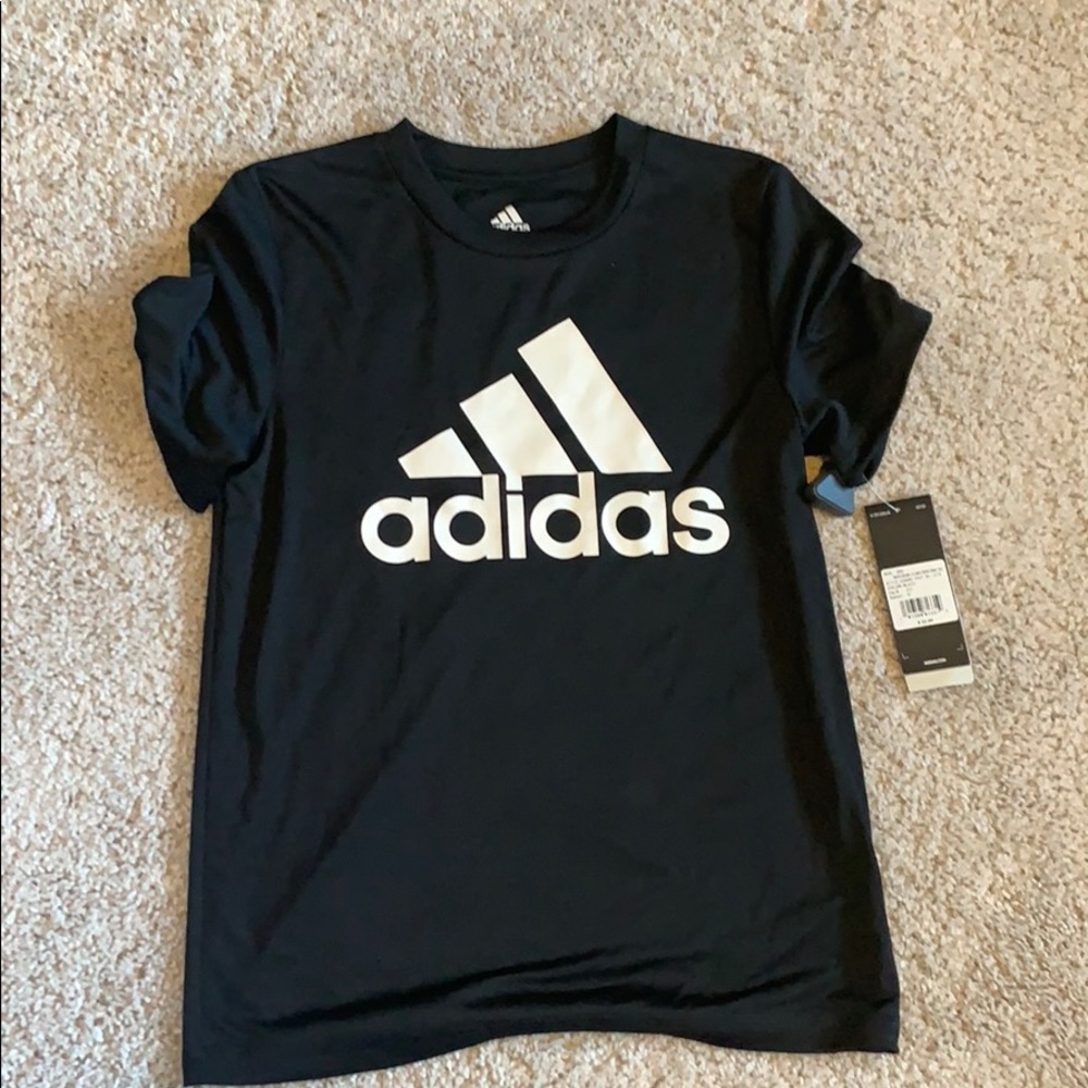 Adidas Climalite Black Top Size 8 New with Tags